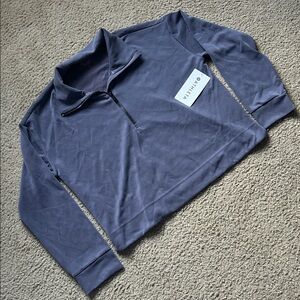 Athleta Seasoft Quarter Zip Sweater